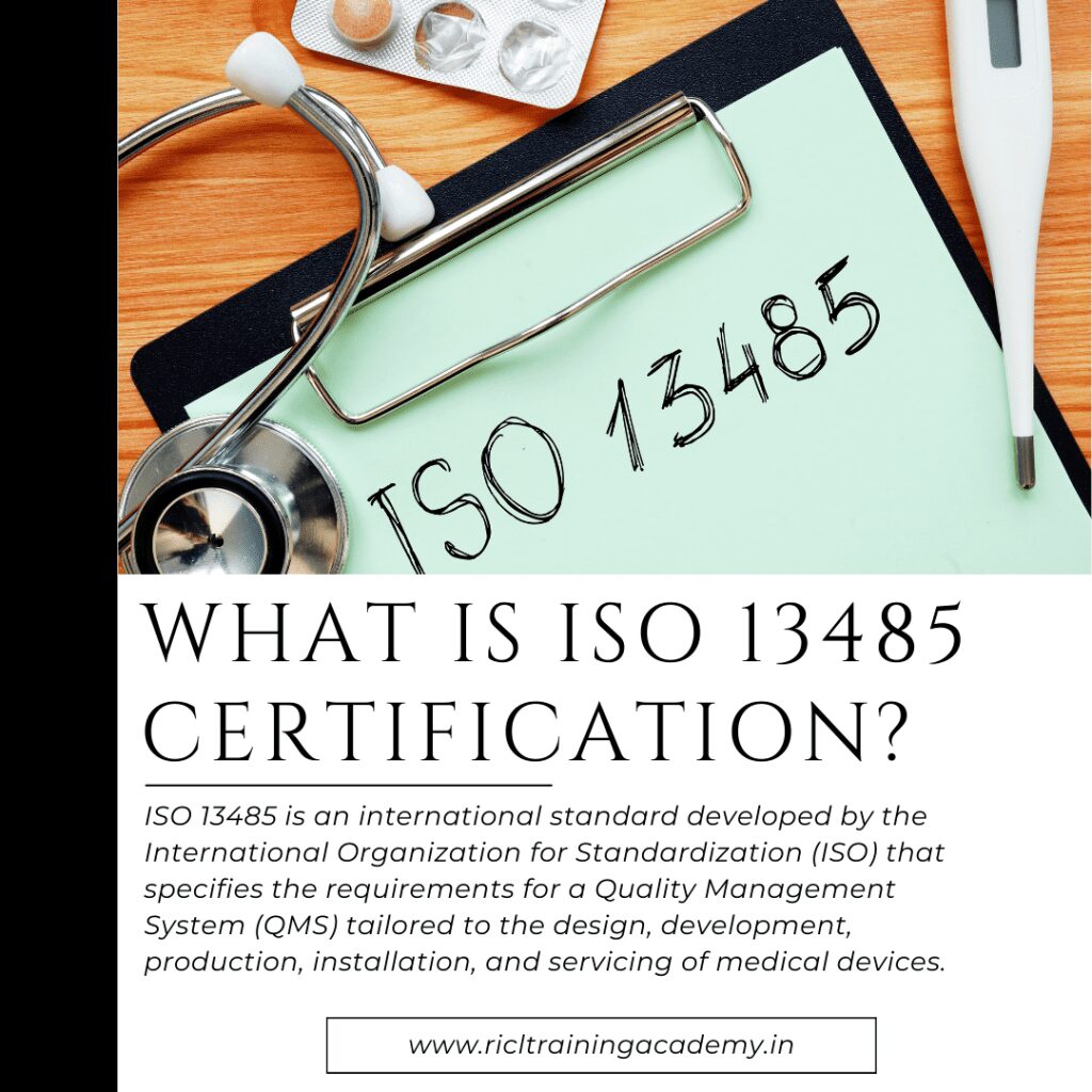 Illustration depicting medical device manufacturing processes related to ISO certification RTA RICLTrainingAcademy RR
