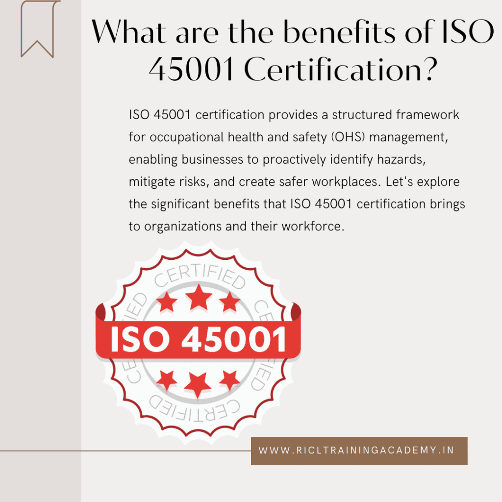 Benefits of ISO Certification RTA RICLTrainingAcademy RR
