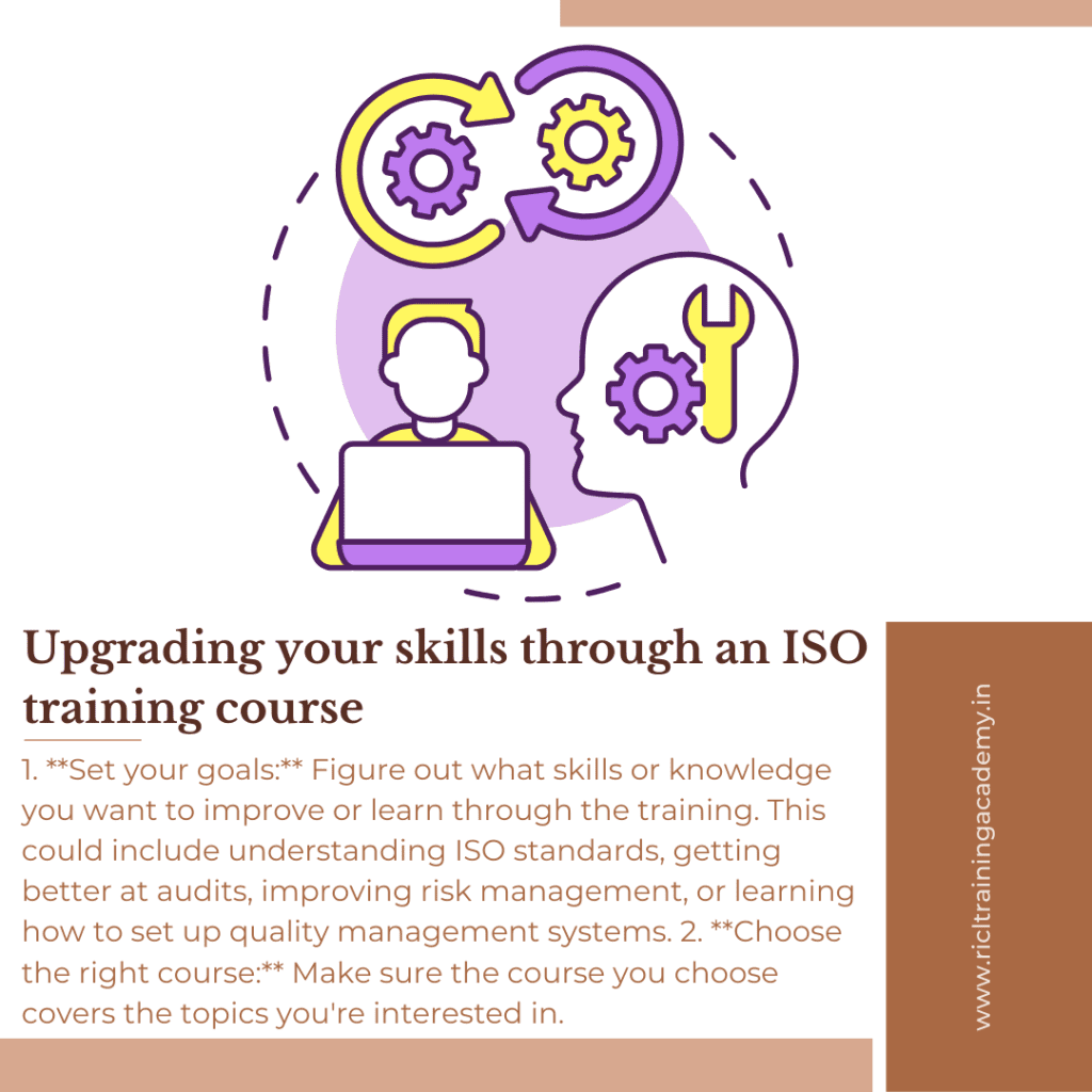 Illustration depicting a person attending an ISO training course RTA RICLTrainingAcademy RR