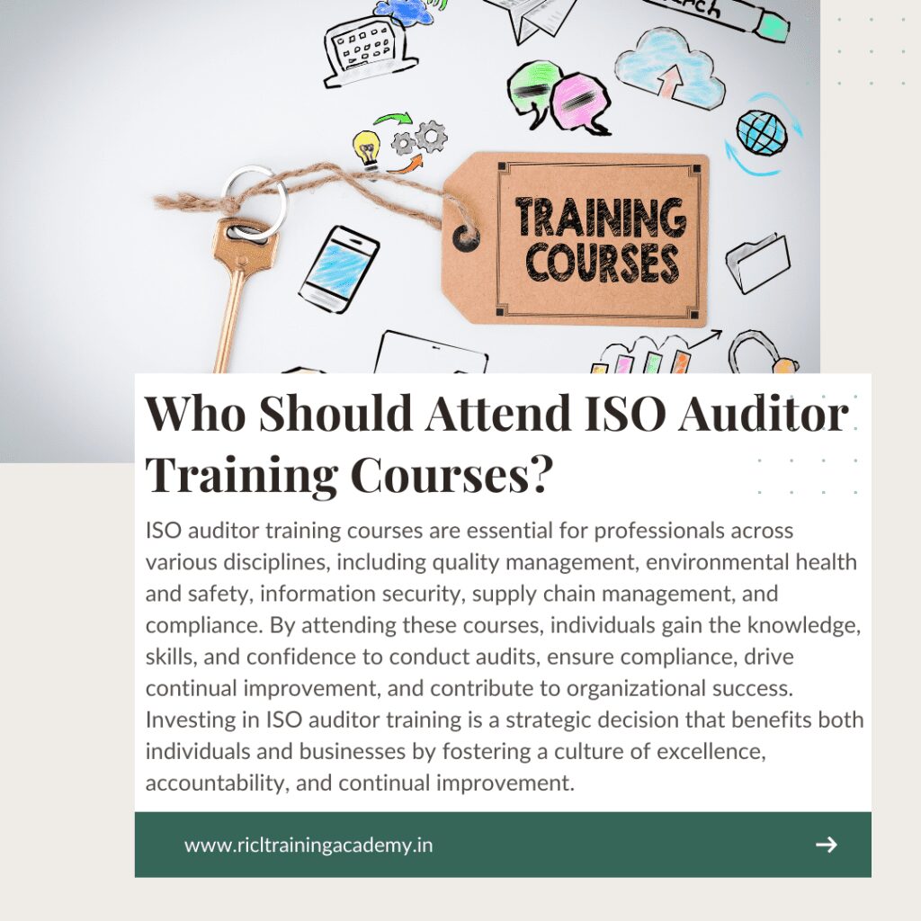 ISO Auditor Training Courses RTA RICLTrainingAcademy RR