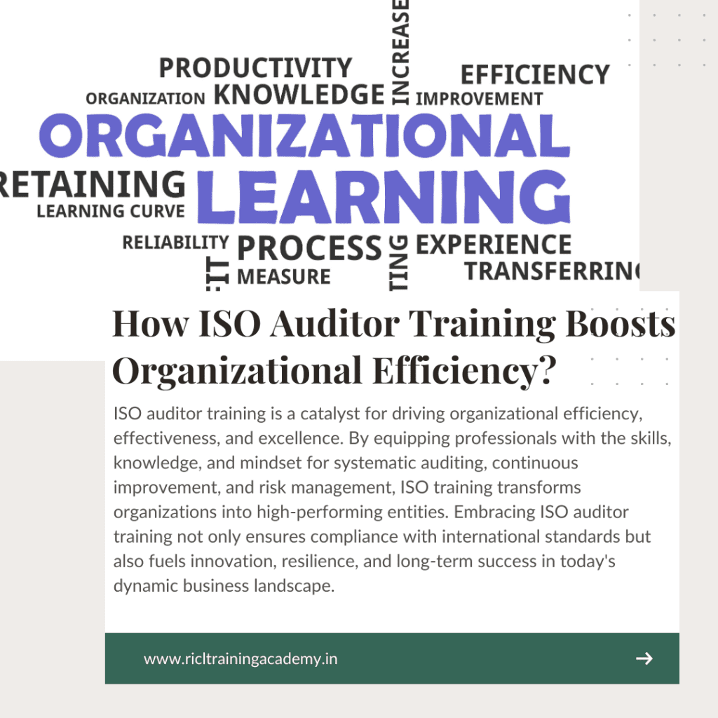 How ISO Auditor Training Boosts Organizational Efficiency RTA RICLTrainingAcademy RR RICL Training Academy RICL Training Academy ISO Auditor Training Boosts Organizational Efficiency RTA RICLTrainingAcademy RR