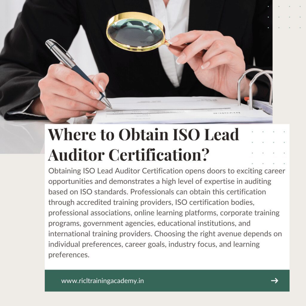 ISO Lead Auditor Certification RTA RICLTrainingAcademy RR