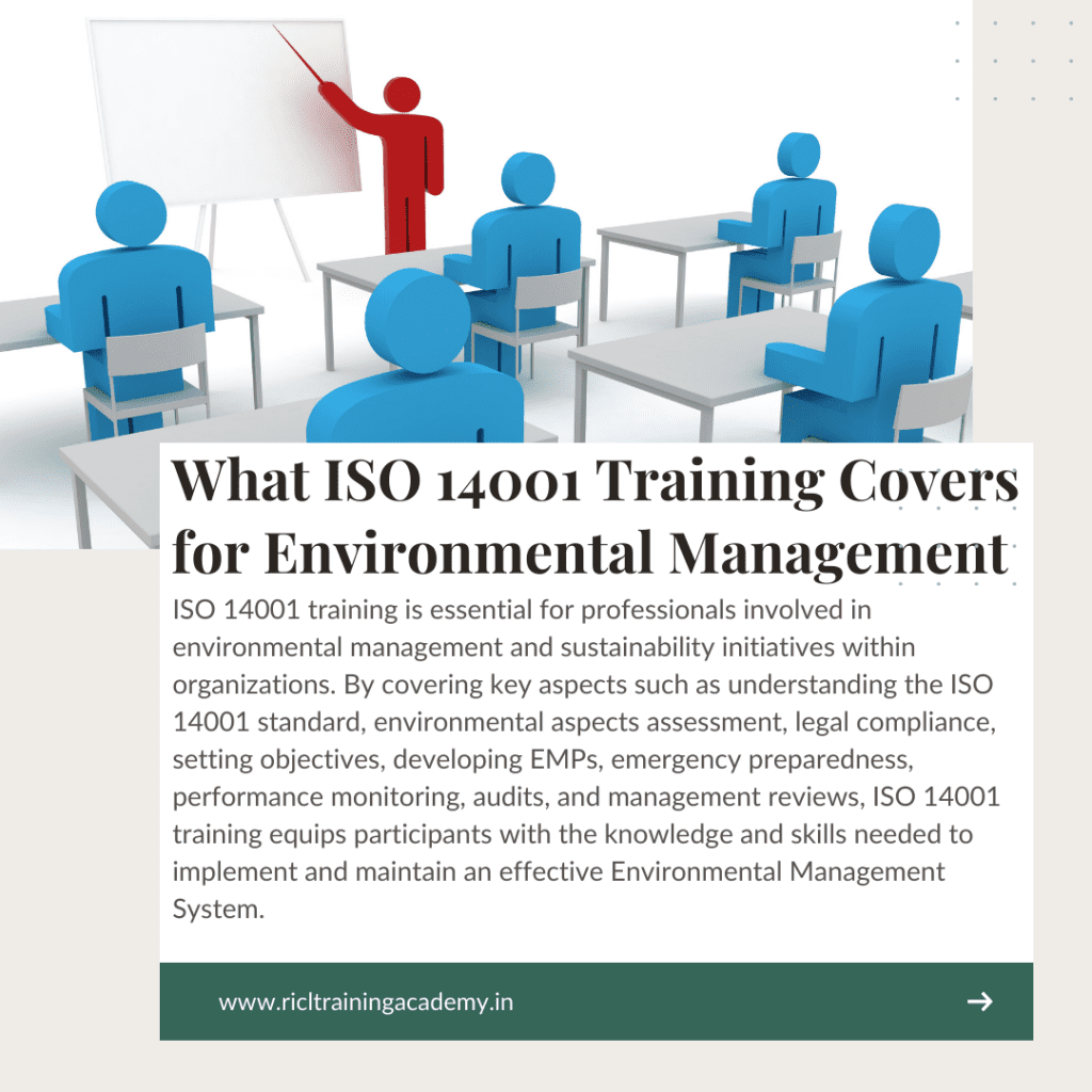 ISO Training Covers for Environmental Management RTA RICLTrainingAcademy RR