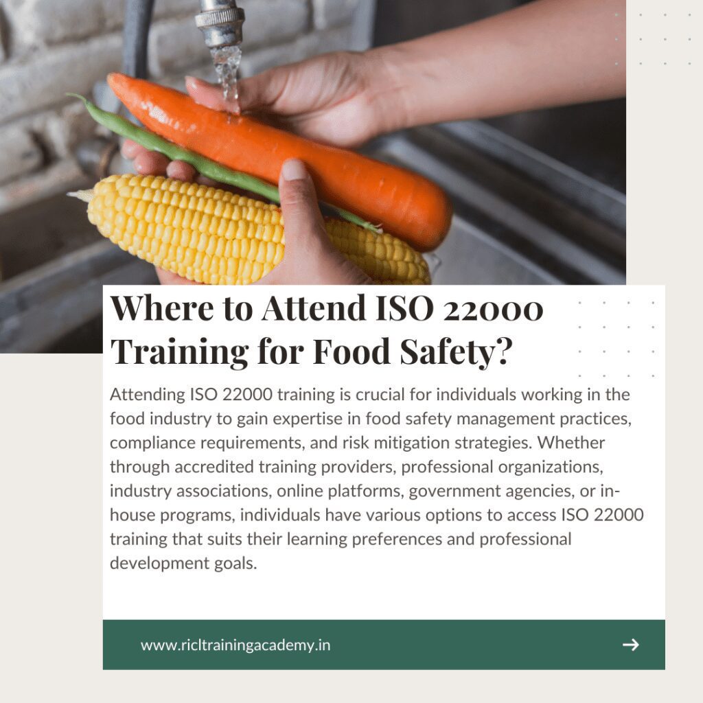 ISO Training for Food Safety RTA RICLTrainingAcademy RR