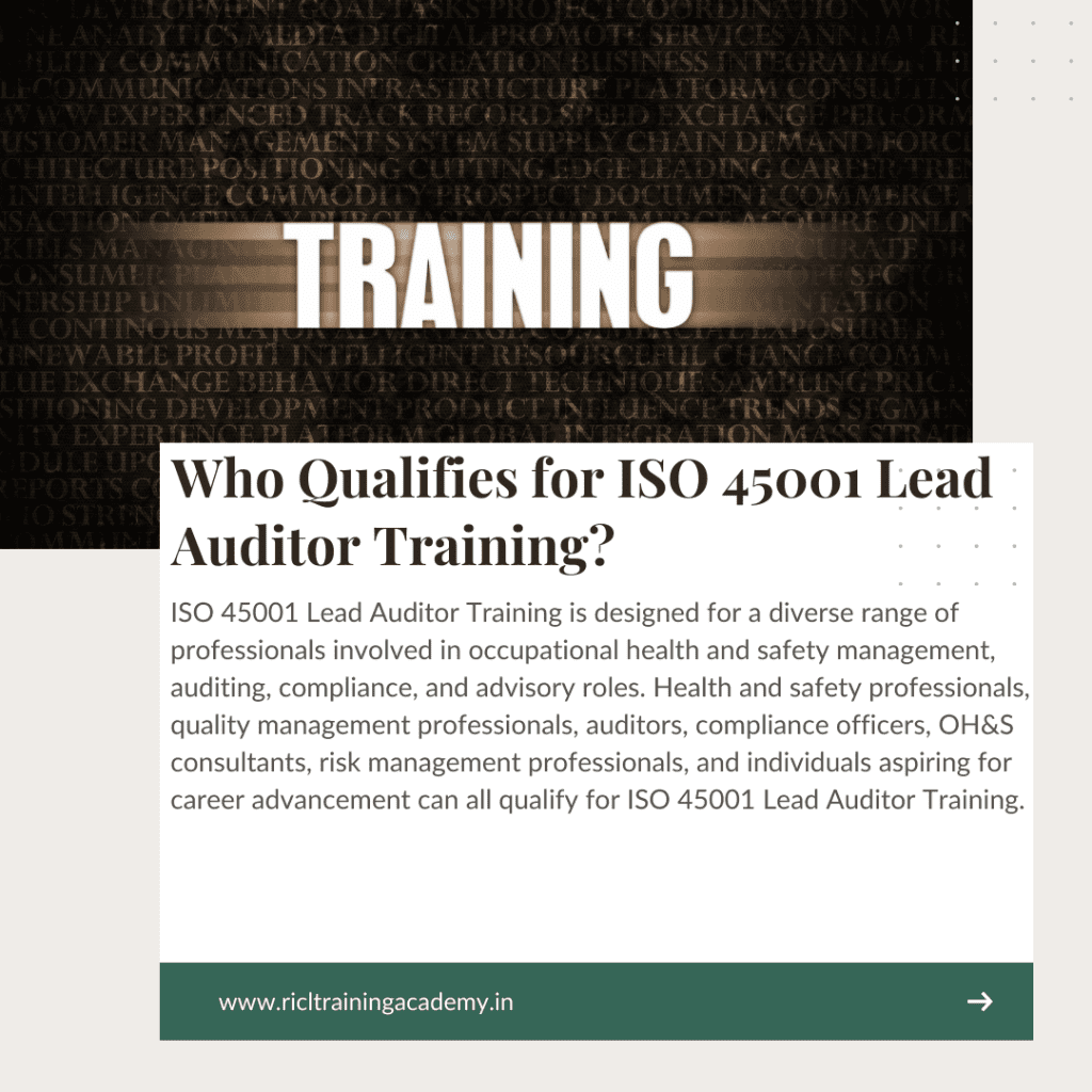 ISO Lead Auditor Training RTA RICLTrainingAcademy RR