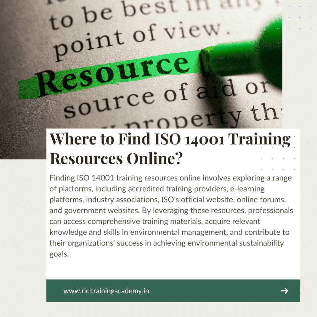ISO Training Resources Online RTA RICLTrainingAcademy RR