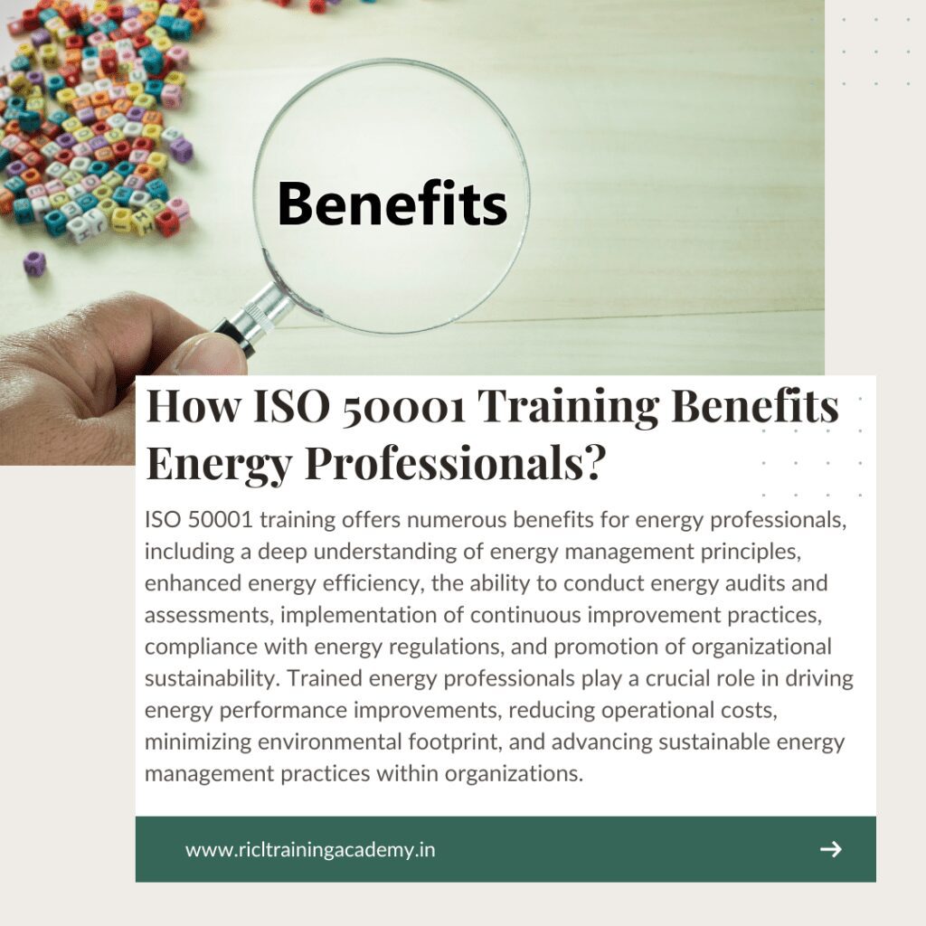 ISO Training Benefits Energy Professionals RTA RICLTrainingAcademy RR