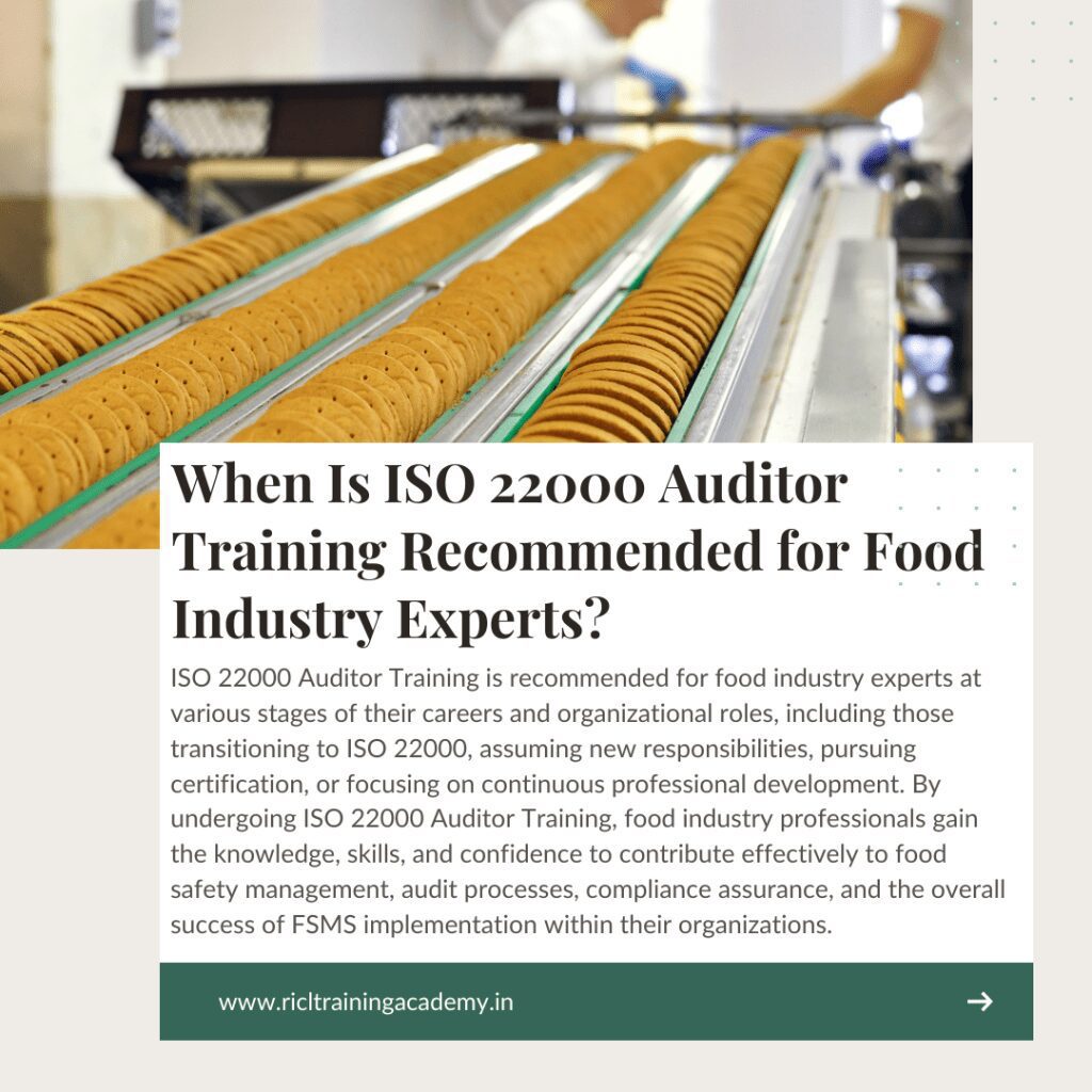 ISO Auditor Training Recommended for Food Industry Experts RTA RICLTrainingAcademy RR