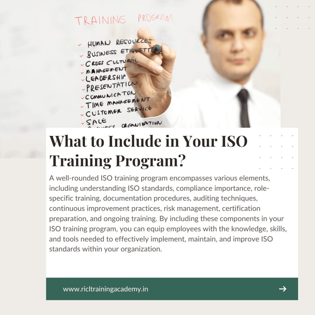 ISO Training Program RTA RICLTrainingAcademy RR