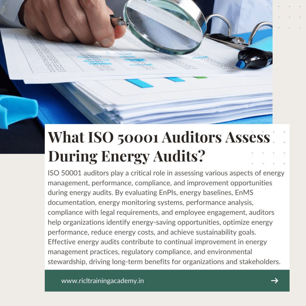 ISO Auditors Assess During Energy Audits RTA RICLTrainingAcademy RR