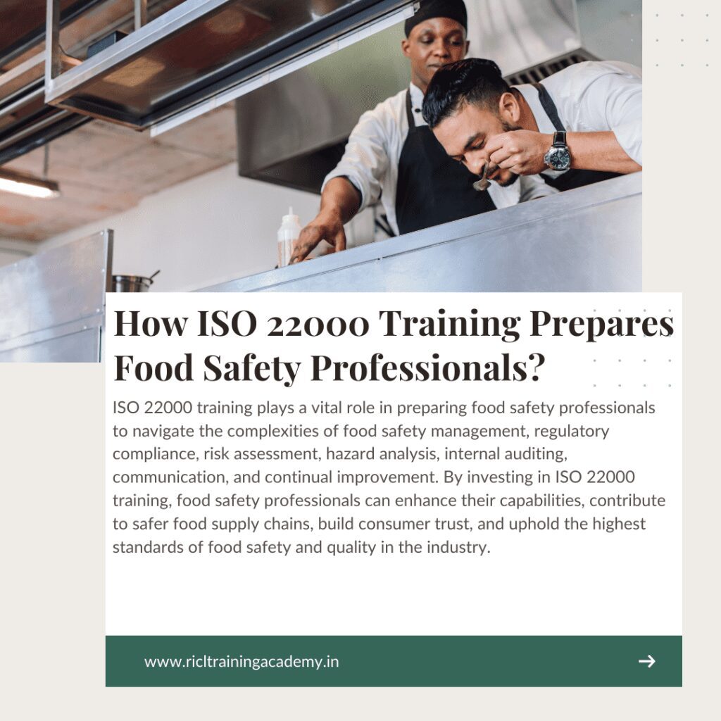 ISO Training Prepares Food Safety Professionals RTA RICLTrainingAcademy RR