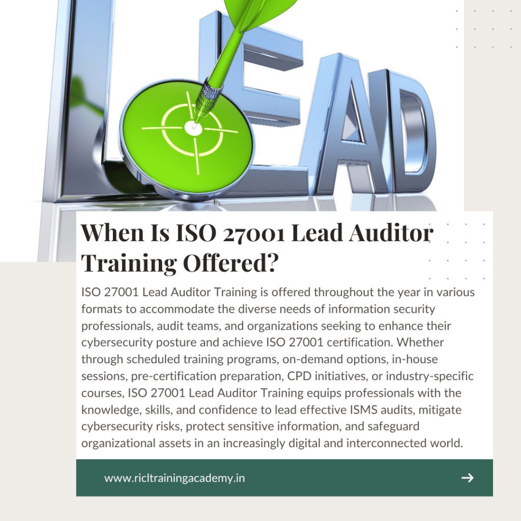 ISO Lead Auditor Training RTA RICLTrainingAcademy RR