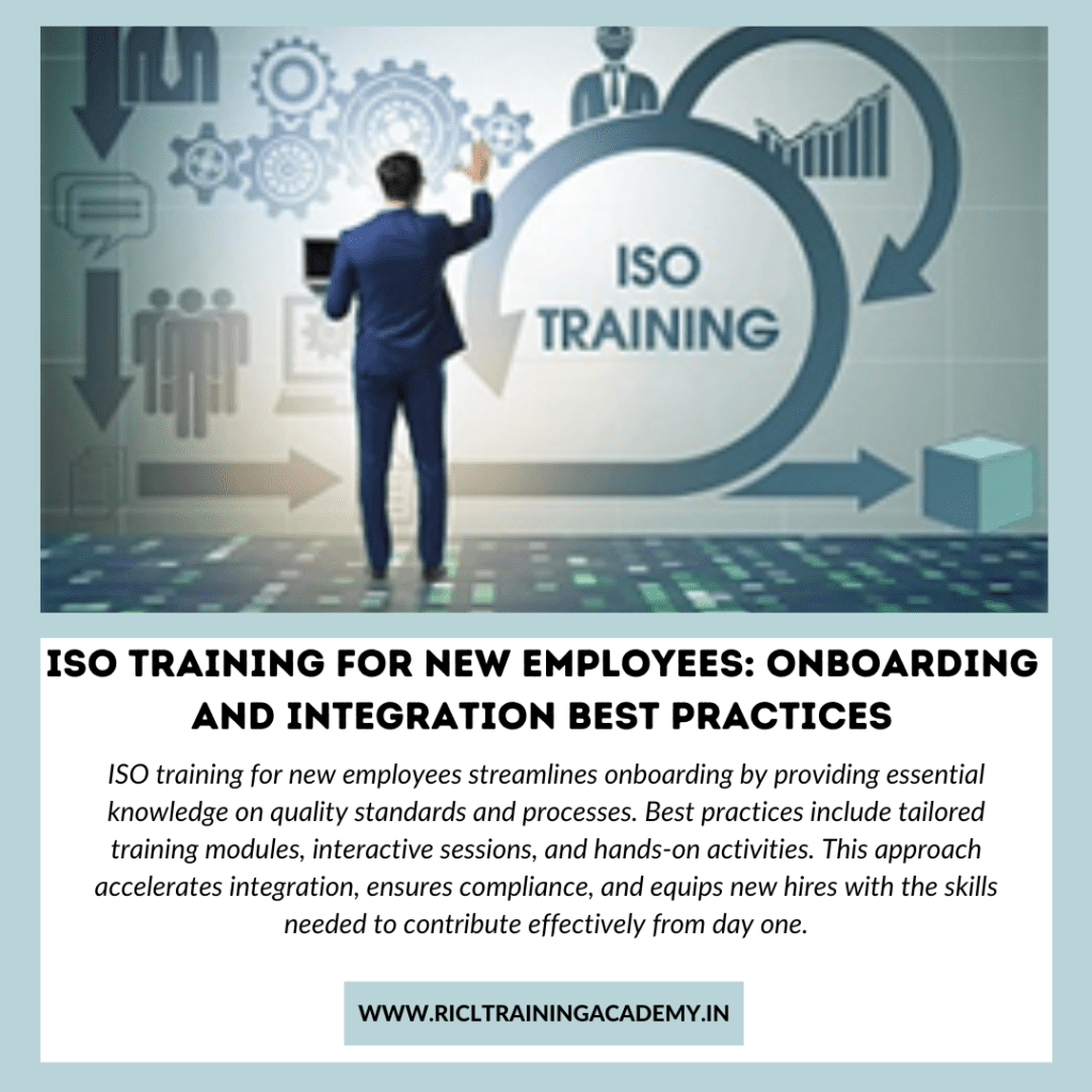 New employees participating in ISO training during onboarding with a focus on best practices and integration RTA RICLTrainingAcademy RR