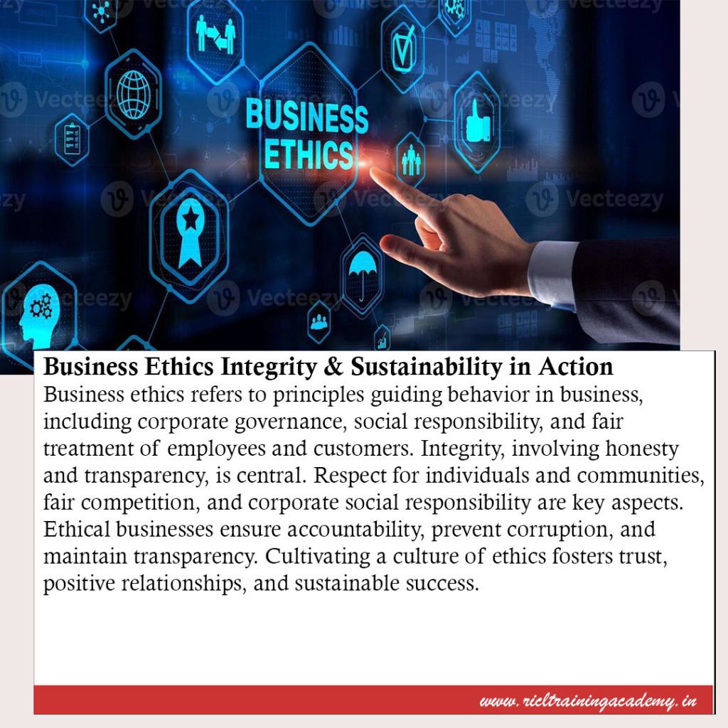 Upholding Integrity and Sustainability Through Strong Business Ethics RTA RICLTrainingAcademy RR