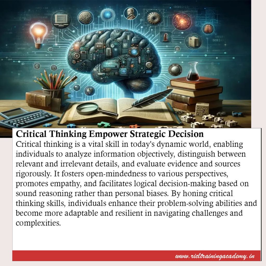 Critical Thinking A Key to Empowering Strategic Decision Making RTA RICLTrainingAcademy RR