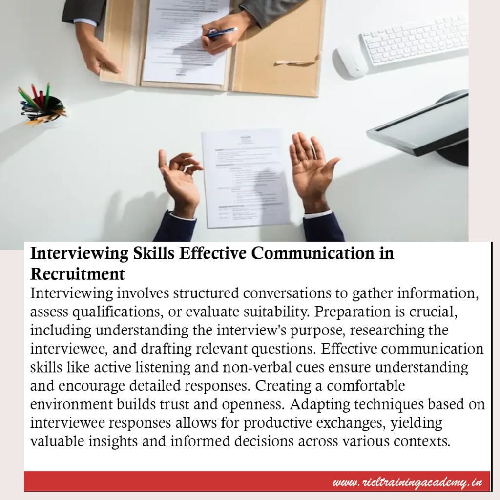 Mastering Interviewing Skills Enhancing Communication for Successful Recruitment RTA RR