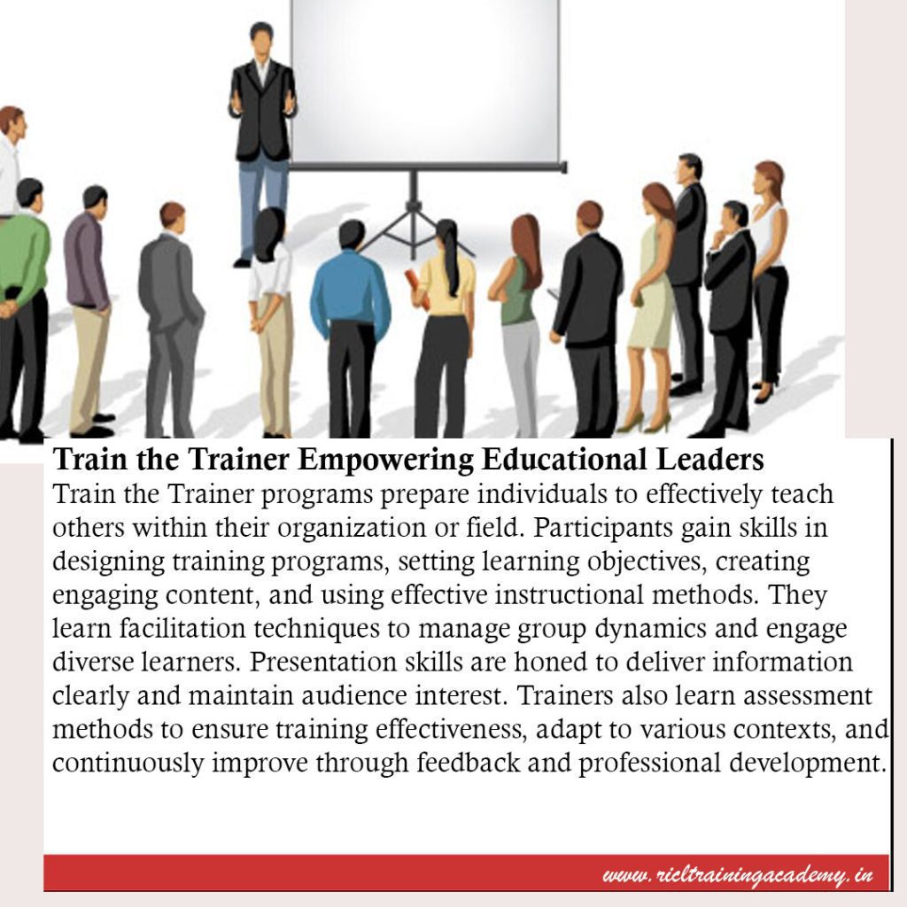 Empowering Educational Leaders Through Train the Trainer Programs RTA RICLTrainingAcademy RR