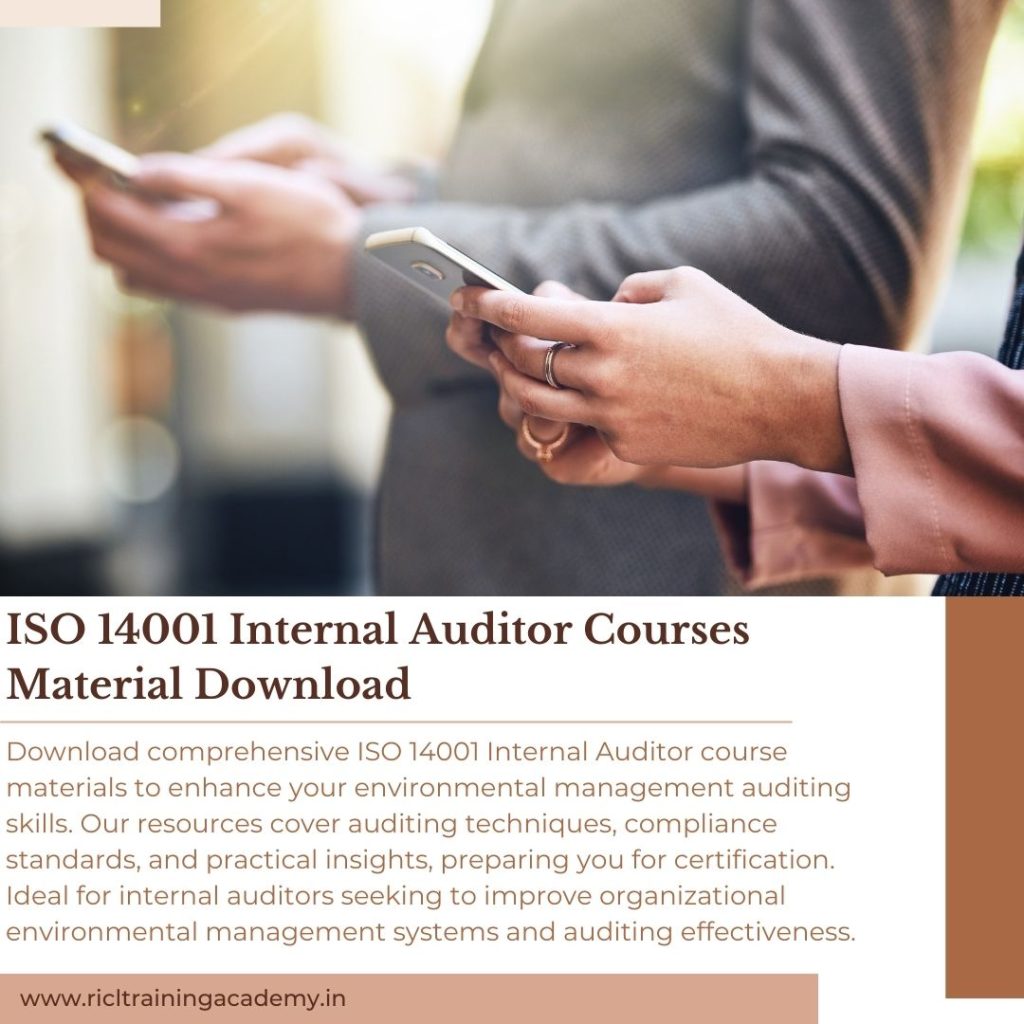 Download ISO Internal Auditor Course Material RTA RICLTrainingAcademy RR