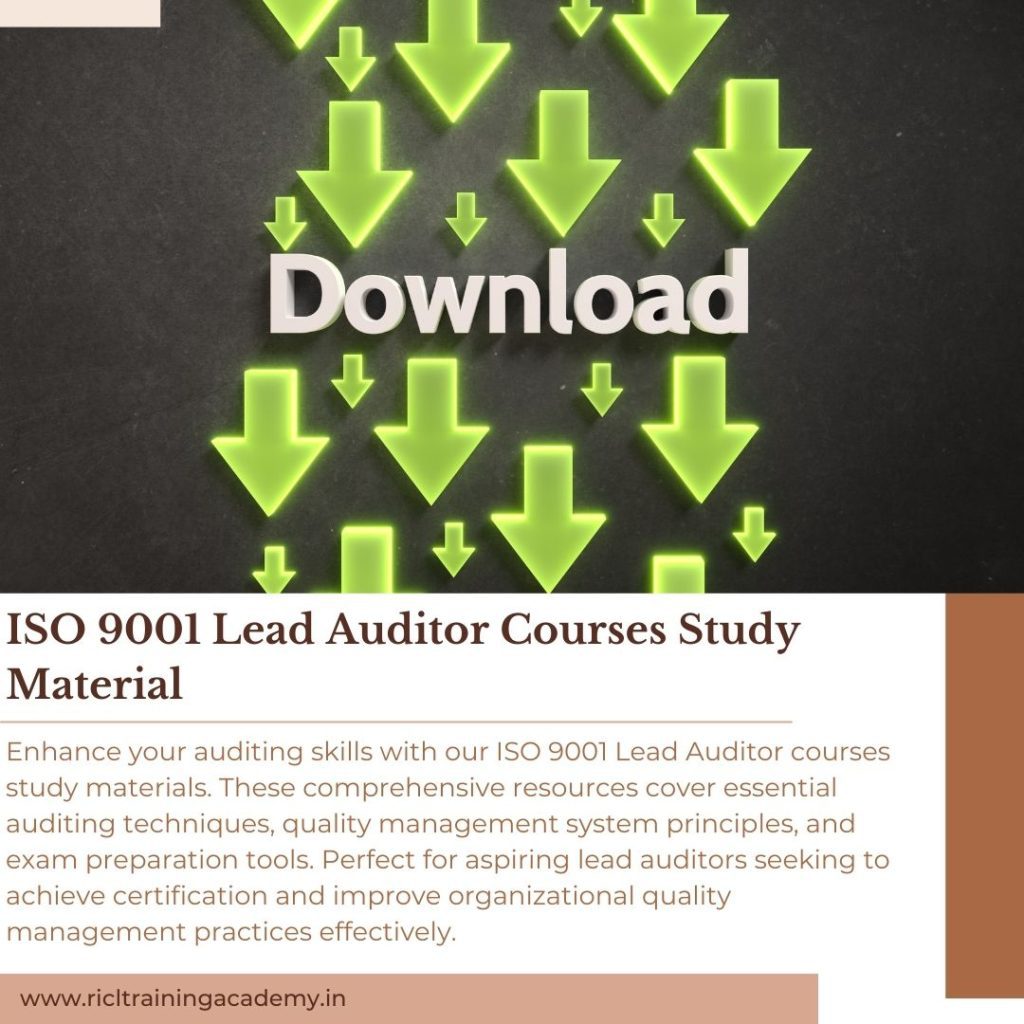 Lead Auditor Course Materials RTA RICLTrainingAcademy RR